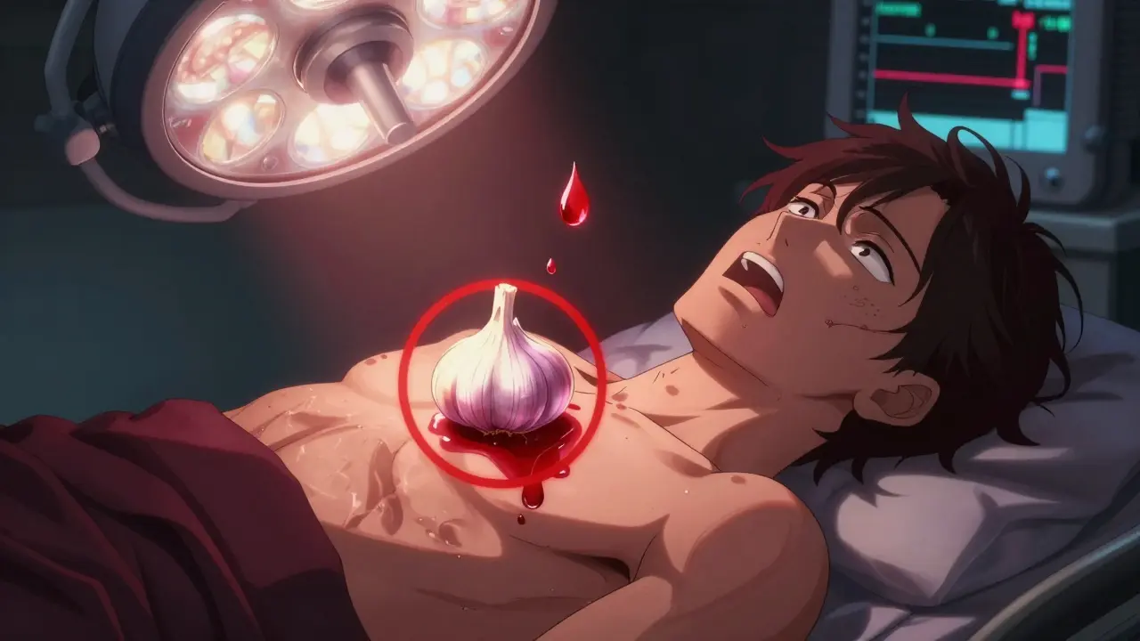 Garlic Supplements and Anticoagulants: What You Need to Know About Bleeding Risk